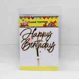 5" inch Happy Birthday Cake Topper - Bakeyy.com - India - 5" inch Happy Birthday Cake Topper - Default Title