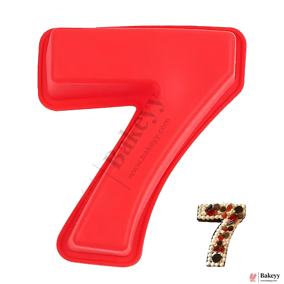 Silicone Number 7 Cake Mold – Non-Stick, Heat Resistant, Multipurpose Baking Mould  (Pack Of 1)
