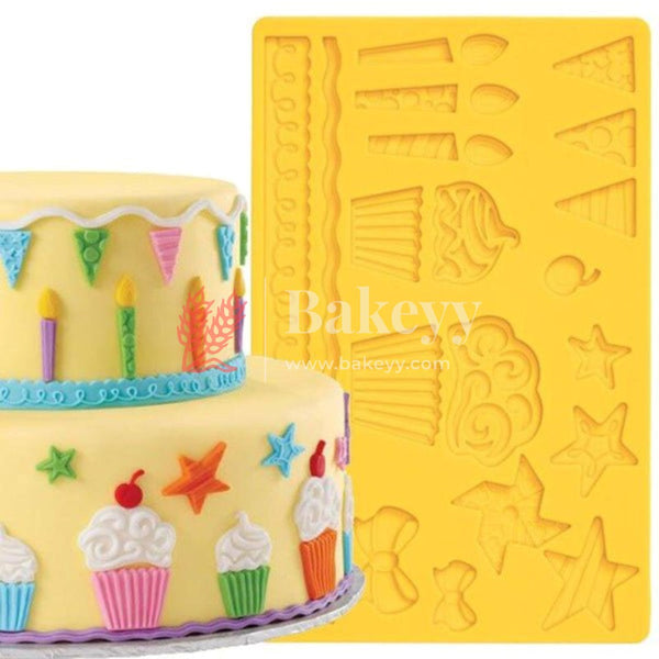 3D Silicone candles and birthday decorative Shaped Baking Mould Fondant Cake Tool Chocolate Candy Cookies Pastry Soap Moulds - Bakeyy.com