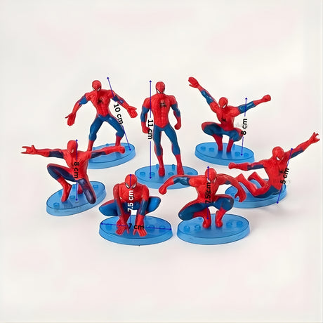 7_Pc_Spiderman_Cake_Topper_Set_7 - Bakeyy.com