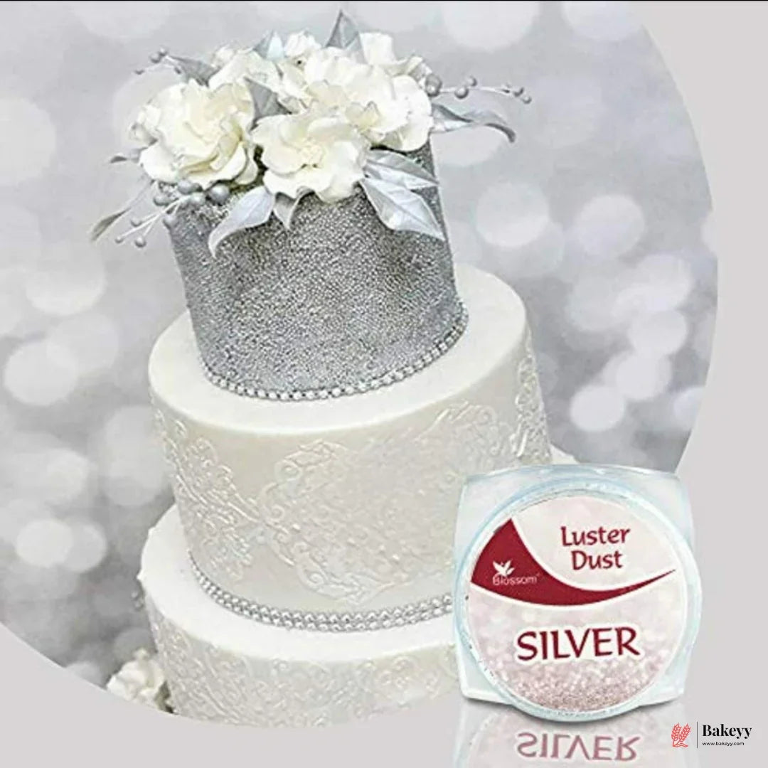 Blossom Silver Luster Dust| 4 gram