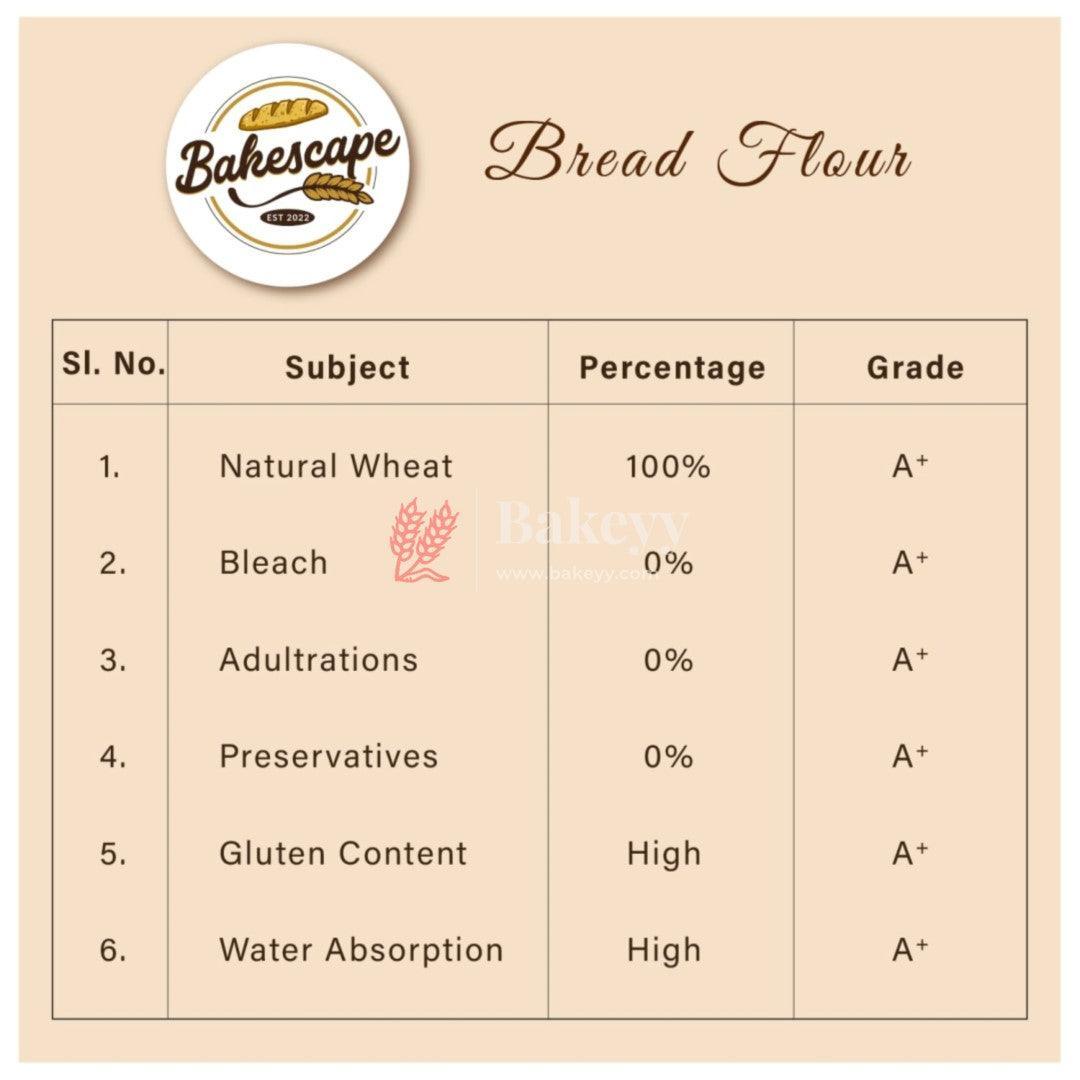 Bakescape T65 Bread Flour (1 kg) | Unbleached, High Protein Content for Perfect Breads, Buns, Bagels, Baguettes, Sourdoughs, Artisanal Breads, Focaccia, Brioche, and More - Bakeyy.com - India - Bakescape T65 Bread Flour (1 kg) | Unbleached, High Protein Content for Perfect Breads, Buns, Bagels, Baguettes, Sourdoughs, Artisanal Breads, Focaccia, Brioche, and More - Default Title