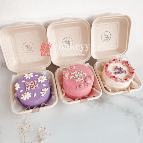 6x6x3.5cm |Bento Cake Box | Pack of 50 | Eco-Friendly Packaging for Mini Cakes and Desserts| Birthday Cake boxes | - Bakeyy.com - India - 6x6x3.5cm |Bento Cake Box | Pack of 50 | Eco-Friendly Packaging for Mini Cakes and Desserts| Birthday Cake boxes | - Default Title