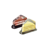 Disposable Triangle Cake Slice Containers with Clear Lid || Ideal for Single-Serve Desserts || Pack of 50||