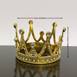 Luxury Metal Crown Topper | Premium Cake Decoration | 1 Piece