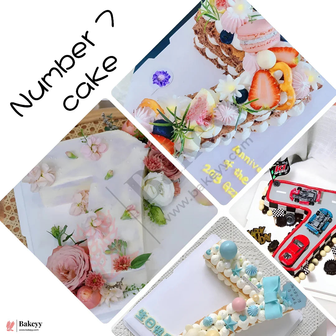 Silicone Number 7 Cake Mold – Non-Stick, Heat Resistant, Multipurpose Baking Mould  (Pack Of 1)