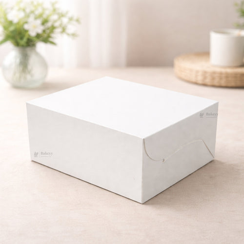 7x5x3 Inch White ITC Back Cake Box | Food-Grade Premium Bakery Packaging Box | Pack of 25