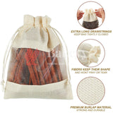 18x24 CM | Cream | Jute Potli Window Bag | Gift Return Gifts Bags| Drawstring Bags - Bakeyy.com - India - 18x24 CM | Cream | Jute Potli Window Bag | Gift Return Gifts Bags| Drawstring Bags - Pack Of 10 / 5303 / 7x9 Inch