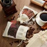 18x24 CM | Cream | Jute Potli Window Bag | Gift Return Gifts Bags| Drawstring Bags - Bakeyy.com - India - 18x24 CM | Cream | Jute Potli Window Bag | Gift Return Gifts Bags| Drawstring Bags - Pack Of 10 / 5303 / 7x9 Inch