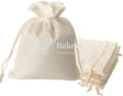 18x24 CM | Jute Potli Bag | Cream Colour | Gift Return Gifts Bags | Drawstring Bags - Bakeyy.com - India - 18x24 CM | Jute Potli Bag | Cream Colour | Gift Return Gifts Bags | Drawstring Bags - Pack Of 10 / 7x9 Inch