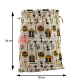18x24 CM | Original Printed | Printed Potli Jute Bag (Mixed Designs) | Gift Return Gifts Bags | Drawstring Bags | Pack Of 10 - Bakeyy.com - India - 18x24 CM | Original Printed | Printed Potli Jute Bag (Mixed Designs) | Gift Return Gifts Bags | Drawstring Bags | Pack Of 10 - Default Title