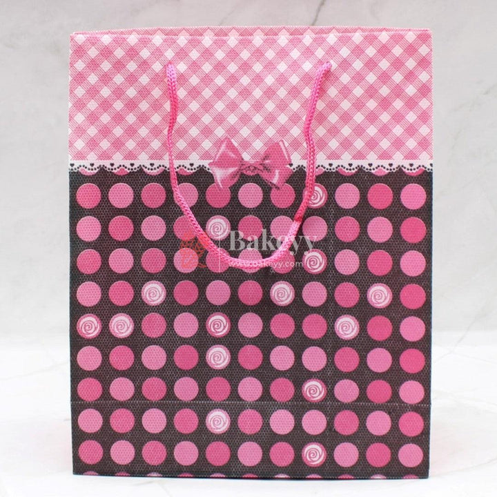 7x9 Inch Pvc Bag Printed | Pink Color | Pack of 10 - Bakeyy.com