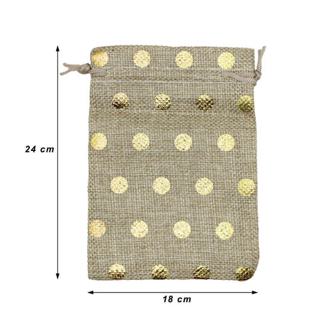 18x24 CM | Original Printed | Printed Potli Jute Bag | Gift Return Gifts Bags | Drawstring Bags | Pack Of 10 - Bakeyy.com - India - 18x24 CM | Original Printed | Printed Potli Jute Bag | Gift Return Gifts Bags | Drawstring Bags | Pack Of 10 - Default Title