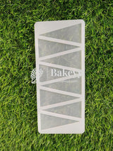 8 Cavity Triangle Shape Pattern Garnishing Sheet - Bakeyy.com - India - 8 Cavity Triangle Shape Pattern Garnishing Sheet - Default Title