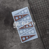 8 Cavity Triangle with 3 dots Design Shape Pattern Garnishing Sheet - Bakeyy.com - India - 8 Cavity Triangle with 3 dots Design Shape Pattern Garnishing Sheet - Default Title