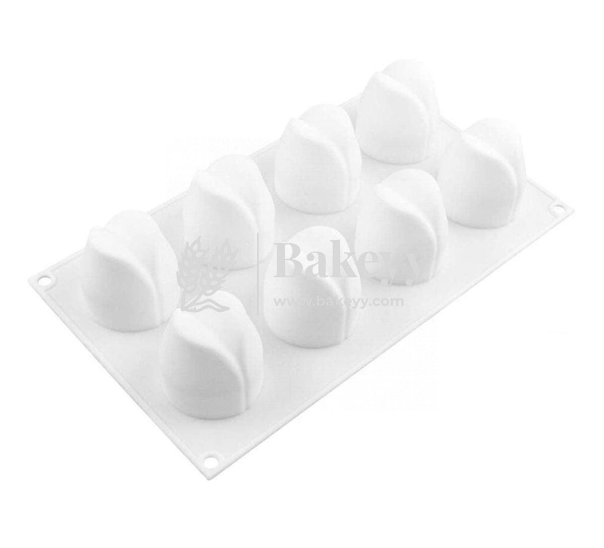 8 Cavity Tulip Shape Cake Moulds Entremet Cake Mould Mousse Mould - Bakeyy.com - India - 8 Cavity Tulip Shape Cake Moulds Entremet Cake Mould Mousse Mould - Default Title