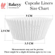 8 CM White Colour Cupcake Liners | 1000 pcs | Baking Cup - Bakeyy.com - India - 8 CM White Colour Cupcake Liners | 1000 pcs | Baking Cup - Default Title