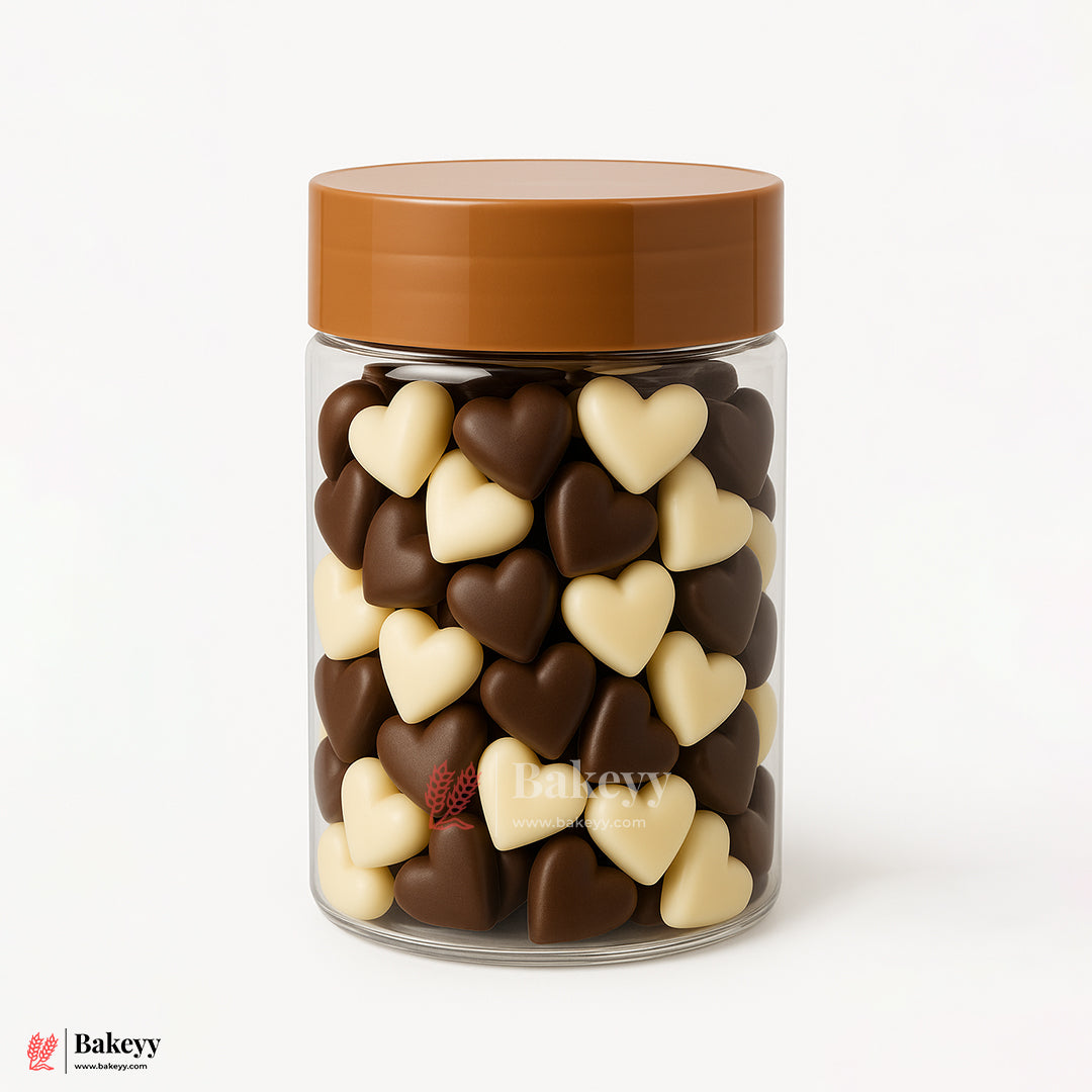 83mm-800ml Airtight Jar With Brown Lid – Reusable Storage Container | Pack Of 10