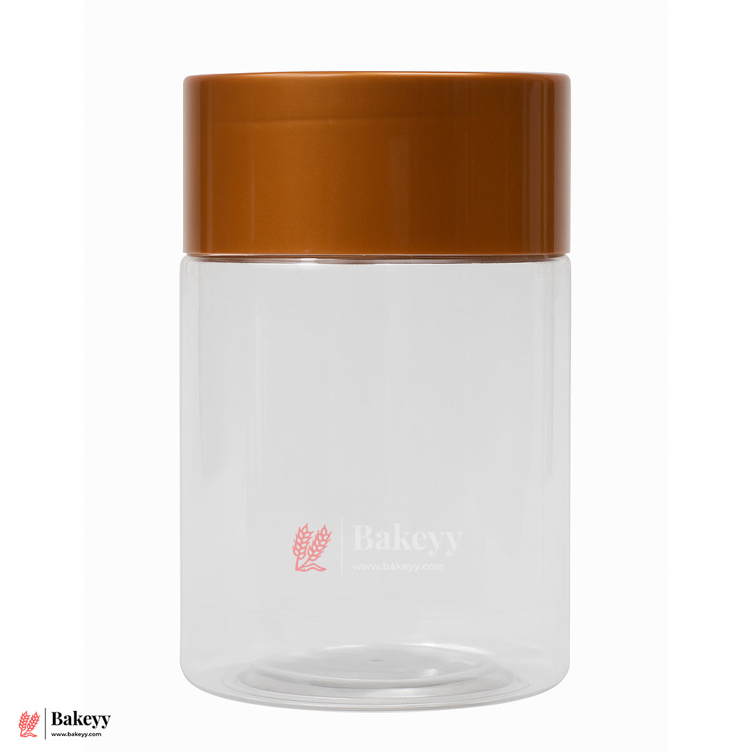 83mm-600ml Airtight Jar With Brown Lid – Reusable Storage Container | Pack Of 10