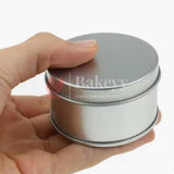 Pack of 12 | Silver Round Empty Decorative Tin Box | Gift Box | Chocolate Box | Sweet Box | Jewellery Box | Luxury Box - Bakeyy.com - India - Pack of 12 | Silver Round Empty Decorative Tin Box | Gift Box | Chocolate Box | Sweet Box | Jewellery Box | Luxury Box - Pack of 12