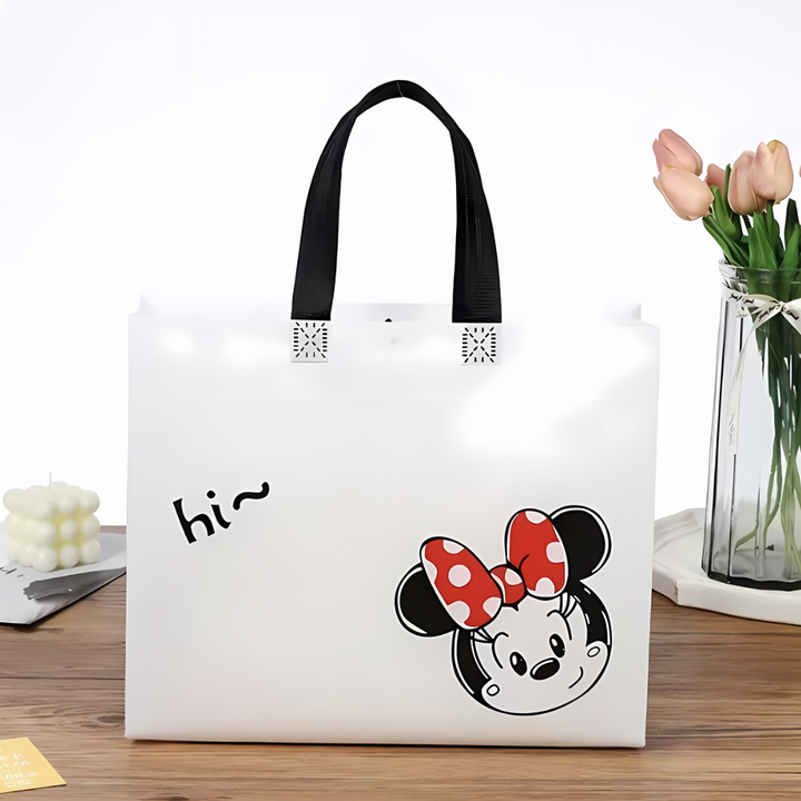 PVC Lamination Bags, Mickey Mouse Bag with Black Handles, Non Woven Design, 3 sizes available - Bakeyy.com