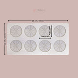 8 Cavity Citrus Slice Silicone Chocolate Mould Non-Stick Flexible Garnishing Mould for Chocolate | Pack of 1