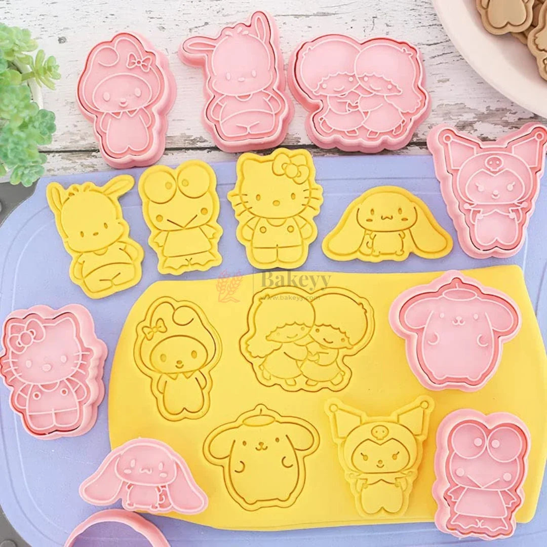 8CavityCuteCartoonCharacterCookieCutter_EmbosserSet_1 - Bakeyy.com
