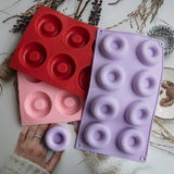 8 Cavity Donut Ring Shape Silicone Chocolate Mould for Chocolates | Pack of 1