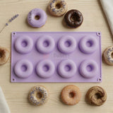 8 Cavity Donut Ring Shape Silicone Chocolate Mould for Chocolates | Pack of 1