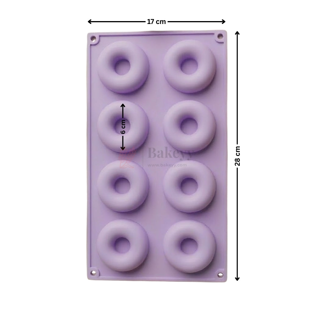 8 Cavity Donut Ring Shape Silicone Chocolate Mould for Chocolates | Pack of 1