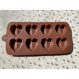 8 Cavity | Heart Silicone Chocolate Mould | Chocolate Making and Shaping Mould | Pack of 1