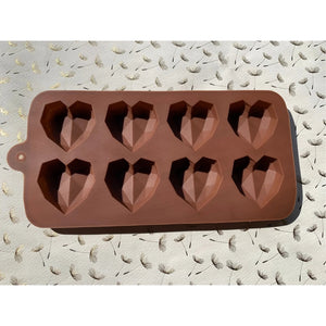 8 Cavity | Heart Silicone Chocolate Mould | Chocolate Making and Shaping Mould | Pack of 1