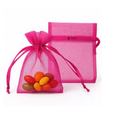 7x9Cm |Dark Pink Organza Potli Bags | Pack of 99