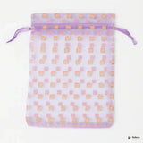 10x14 CM | Purple Square Dot Organza Potli Bags | Pack of 100