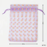 10x14 CM | Purple Square Dot Organza Potli Bags | Pack of 100