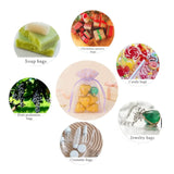 10x14 CM | Purple Square Dot Organza Potli Bags | Pack of 100