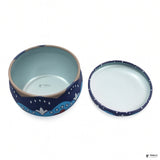 Mini Printed Matka | Random Design Round Decorative Boxes| Candle Tin Box| Pack of 12