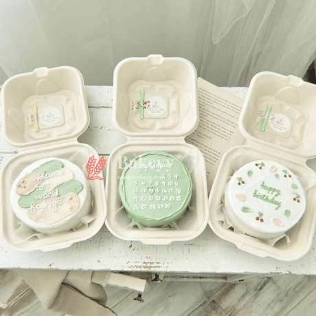 6x6x3.5cm |Bento Cake Box | Pack of 50 | Eco-Friendly Packaging for Mini Cakes and Desserts| Birthday Cake boxes | - Bakeyy.com - India - 6x6x3.5cm |Bento Cake Box | Pack of 50 | Eco-Friendly Packaging for Mini Cakes and Desserts| Birthday Cake boxes | - Default Title