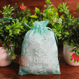 10x14 CM | Floral Designs Organza Potli Bags | Pack of 100 | Blue Color | Candy Bag - Bakeyy.com - India - 10x14 CM | Floral Designs Organza Potli Bags | Pack of 100 | Blue Color | Candy Bag - Default Title