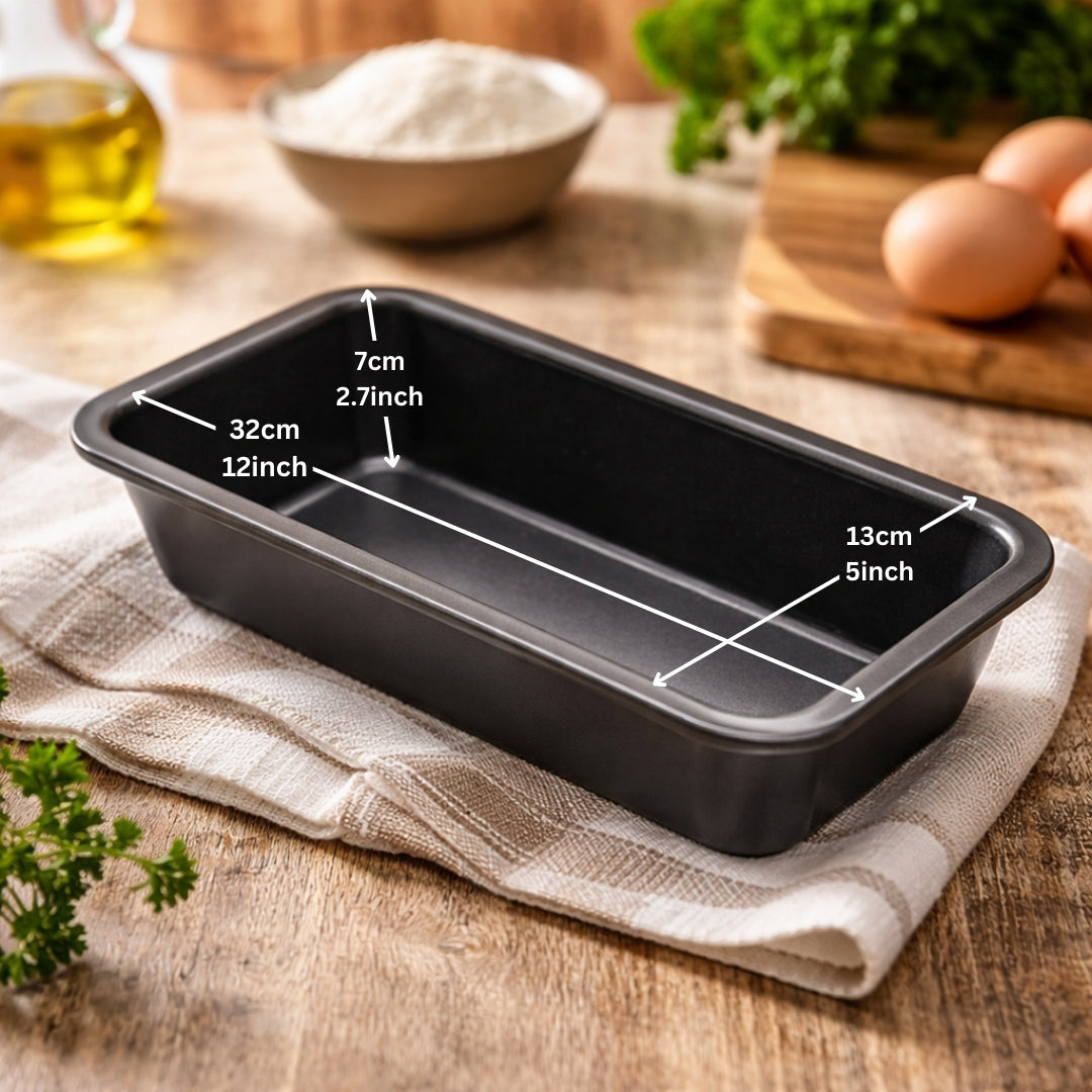 Premium Non-Stick Rectangular Bakeware | Perfect for Baking Breads and Cakes | Pack of 1