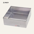 11 inch Aluminum Square Cake Mould| Perfect for Baking| Cake Tin 1 Piece - Bakeyy.com - India - 11 inch Aluminum Square Cake Mould| Perfect for Baking| Cake Tin 1 Piece - Default Title