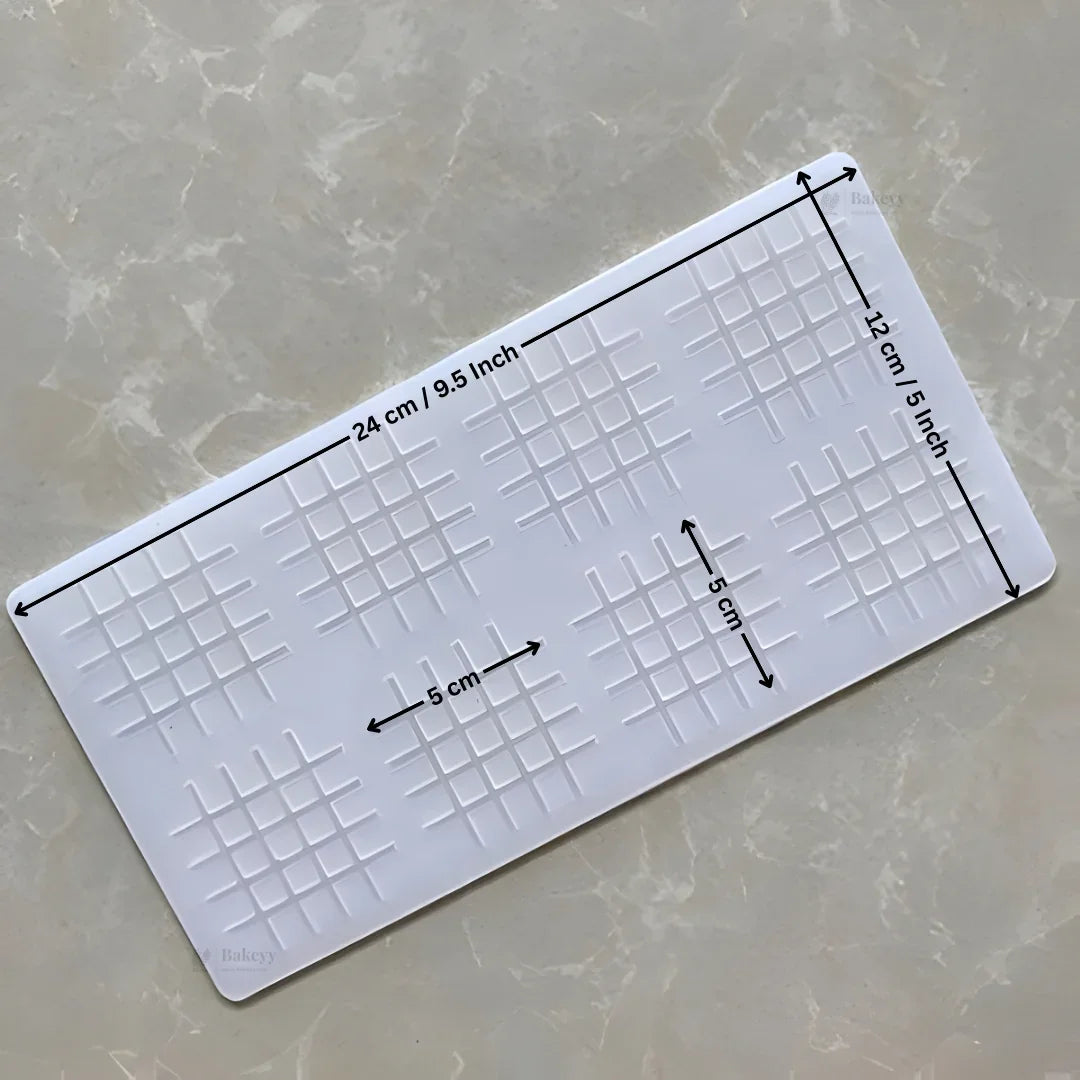 8_Grid_Texture_Square_Silicone_Mould_1 - Bakeyy.com