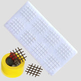 8 Grid Texture Square Silicone Mould | Crosshatch Pattern Design | Pack of 1