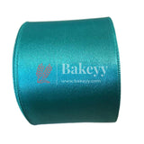 Cloth Satin ribbon for decoration | Gift wrapping | School project works | Opening ribbon | Multi-purpose use - Bakeyy.com - India - Cloth Satin ribbon for decoration | Gift wrapping | School project works | Opening ribbon | Multi-purpose use - Turquoise Blue