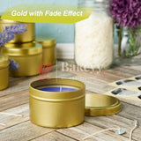 5x4 cm Empty Candle Tin Box | Luxury Tin | Pack of 12 | 3 Colors included in a single pack | - Bakeyy.com - India - 5x4 cm Empty Candle Tin Box | Luxury Tin | Pack of 12 | 3 Colors included in a single pack | - Pack of 12