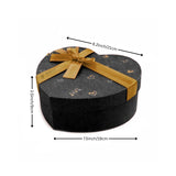 Heart Shape Rigid Hamper Box with Ribbon Lid | Premium Packaging for Chocolates or Gifts | Pack of 1