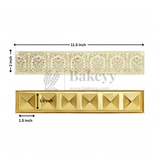 11.5x2 Inches | Rigid Chocolate Box with 6 Cavities | Floral Print | Sweet box | 1 Piece