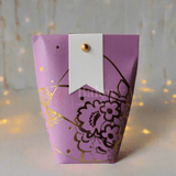 Flower Design Gift Box | Pack Of 10 | Wedding and Birthday | Candy Box | DIY | - Bakeyy.com - India - Flower Design Gift Box | Pack Of 10 | Wedding and Birthday | Candy Box | DIY | - Purple