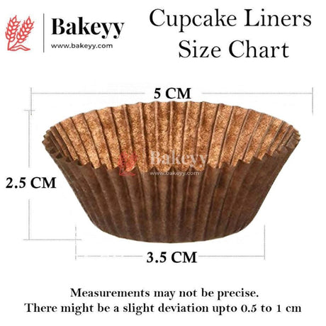 8 CM Brown Colour Cupcake Liners | 1000 pcs | Baking Cup - Bakeyy.com - India - 8 CM Brown Colour Cupcake Liners | 1000 pcs | Baking Cup - Default Title