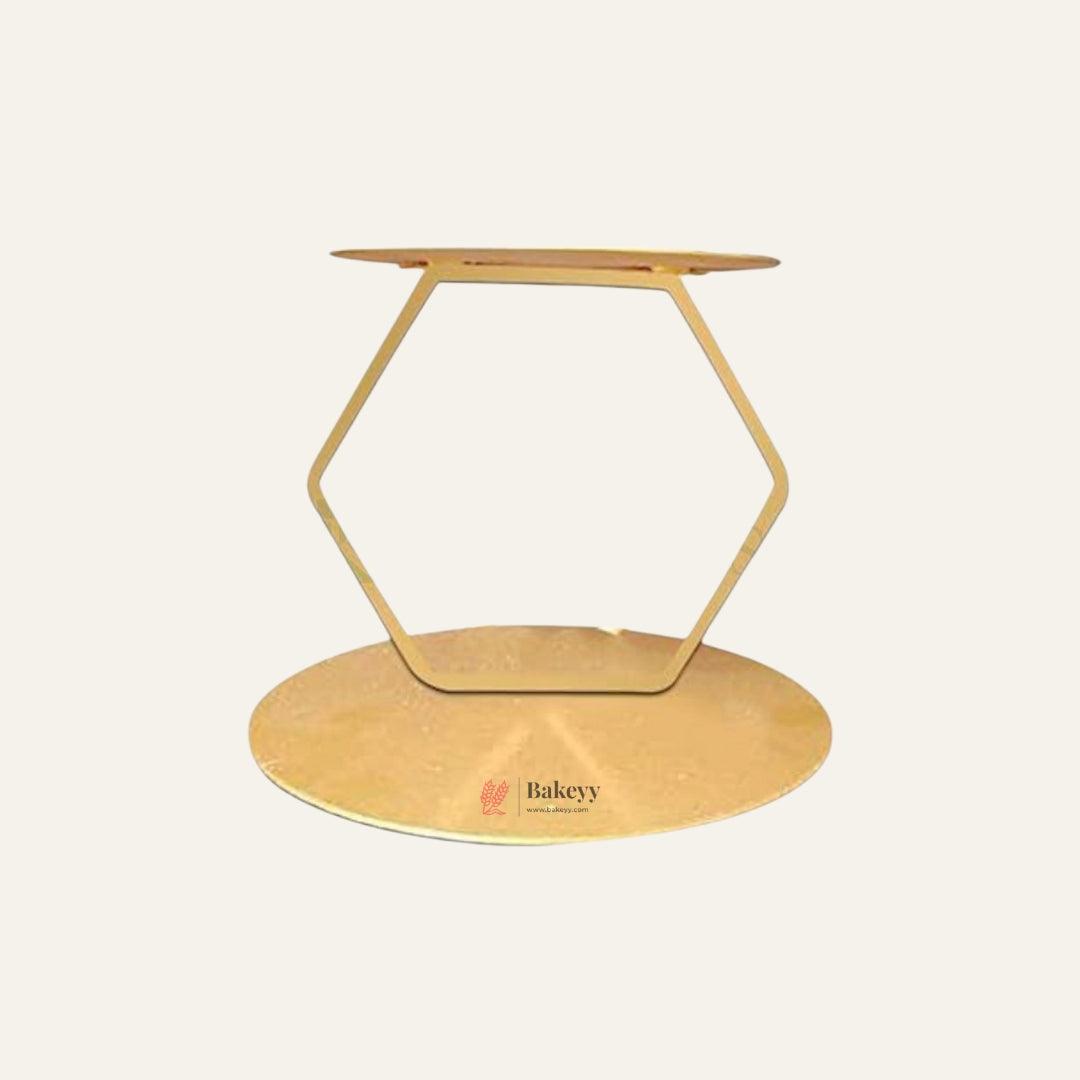 Hexagon Shape Floating Tier Spacer | Cake Stand - Bakeyy.com - India - Hexagon Shape Floating Tier Spacer | Cake Stand - Default Title